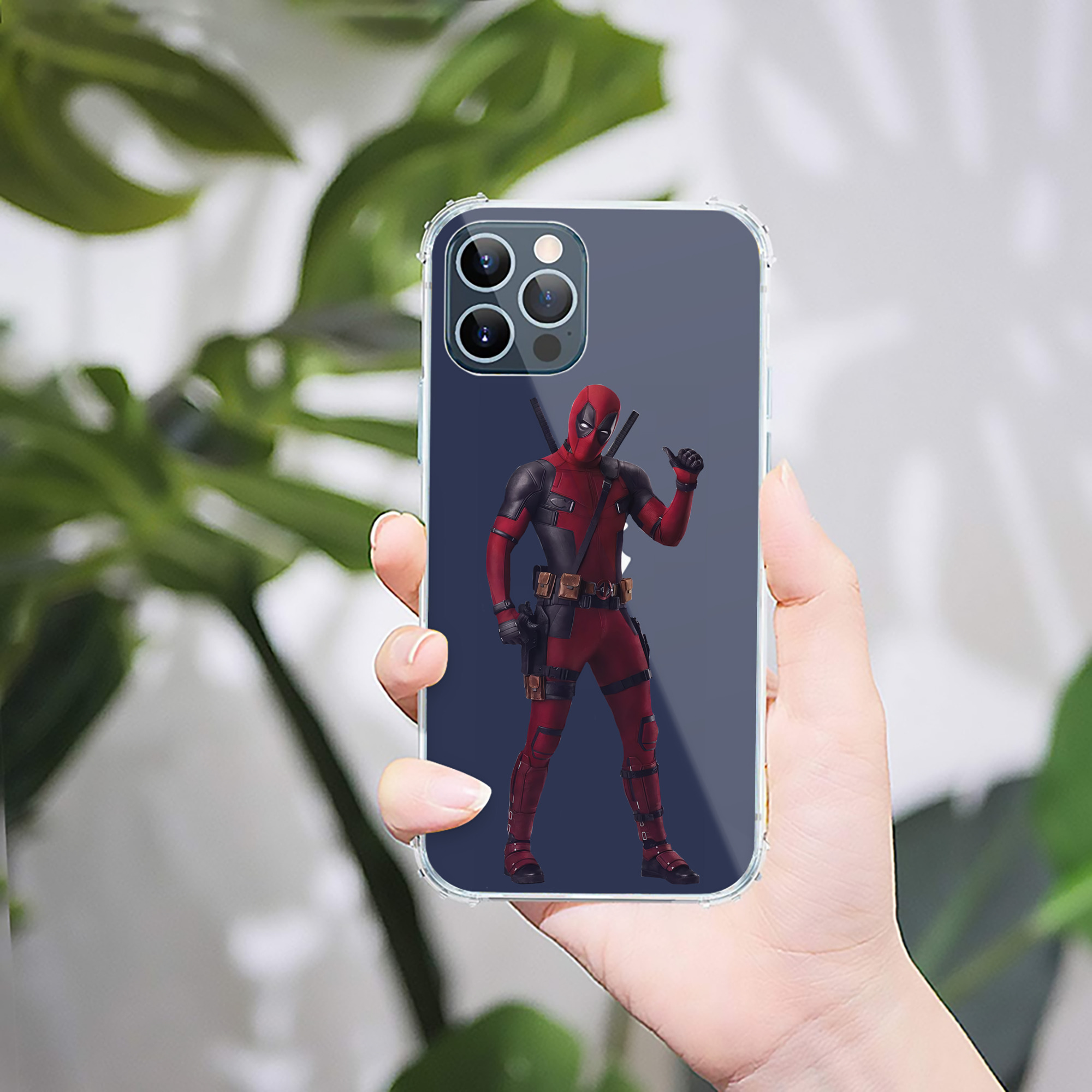 （画像用） Deadpool デッドプール 【iPhone 12シリーズ対応】透明スマホケース（クリアソフトケース）